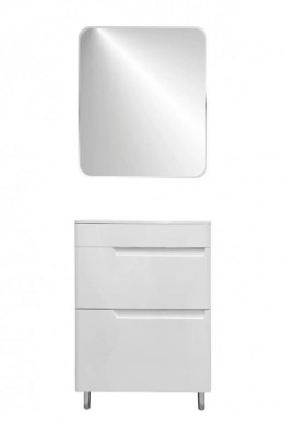 Комплект мебели Эстет Kare Luxe 60 напольный 2 ящика белый