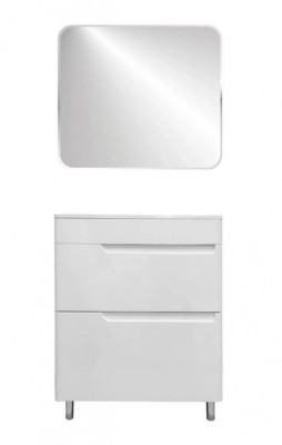 Комплект мебели Эстет Kare Luxe 70 напольный 2 ящика белый
