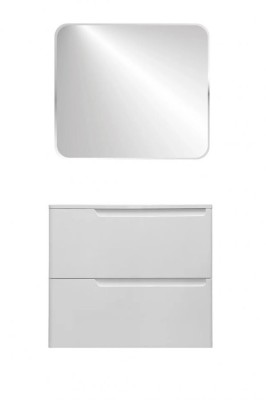 Комплект мебели Эстет Kare Luxe 70 подвесной 2 ящика белый
