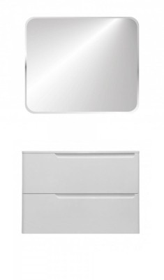 Комплект мебели Эстет Kare Luxe 80 подвесной 2 ящика белый