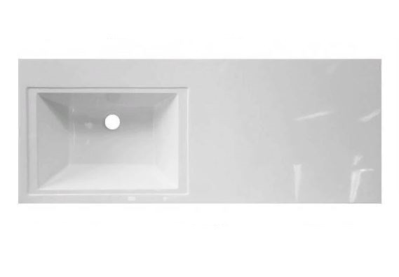 Столешница-раковина Эстет Даллас 100 ФР-00001971, левая, 100.2 х 48.2 х 14.5 см