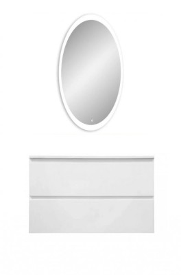 Комплект мебели Эстет Malta Luxe 100 подвесная 2 ящика белая