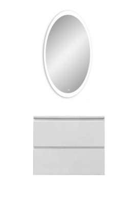 Комплект мебели Эстет Malta Luxe 80 подвесная 2 ящика белая